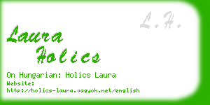 laura holics business card